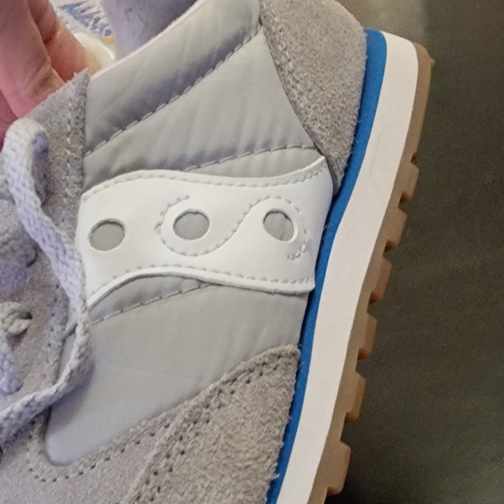 Saucony Jazz Low Pro Sneakers Gray White and Blue - Picture 5 of 10
